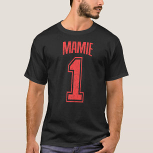 T-shirt Mamie Supporter Numéro 1 Plus grand ventilateur
