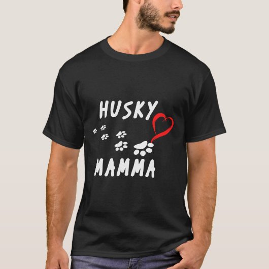 T-shirt Mamma Husky Relaxée (Devant)