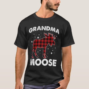 T-shirt Mamma Moose Red Plaid Buffalo Famille Correspondan