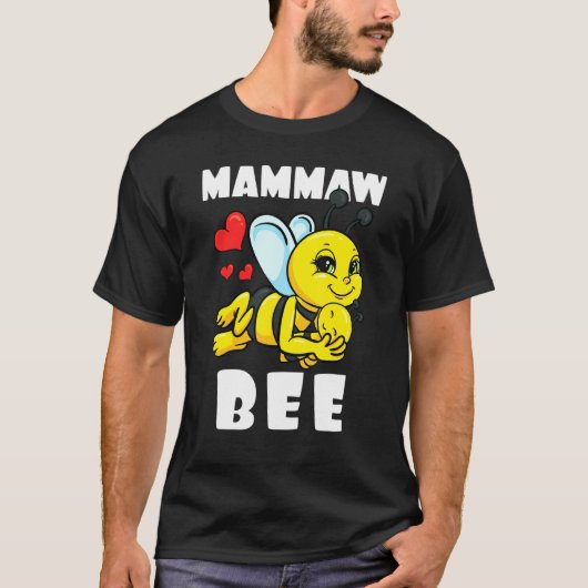 T-shirt Mammaw Bee Matching Family Outfit Baby Annonce (Devant)
