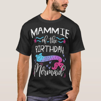 T-shirt Mammie De L'Anniversaire Mermaid Famille Anniversa