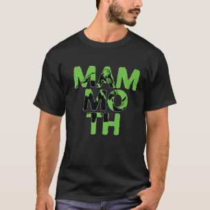 T-shirt Mammoth Coloré Animal Shadow Silhouette