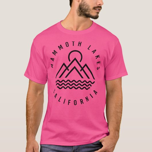 T-shirt Mammoth Lakes Mountains California Randonnée (Devant)