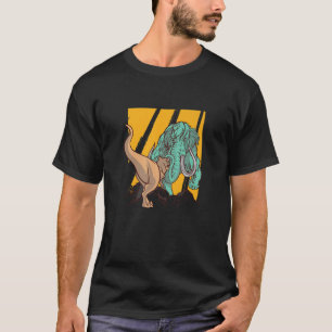 T-shirt Mammoth Vs T Rex Dino Combattez Mammoth Dinosaur C