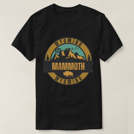 T-shirt Mammoth, Wyoming (Design devant)