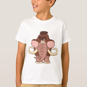 T-shirt Mammouth laineux de bande dessinée