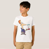 T-shirt Man Bouncing Balls On A Bat (Devant entier)