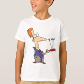 T-shirt Man Bouncing Balls On A Bat (Devant)