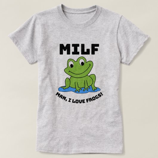 T-shirt Man I Love Frogs - Drôle citation de grenouille T- (Design devant)