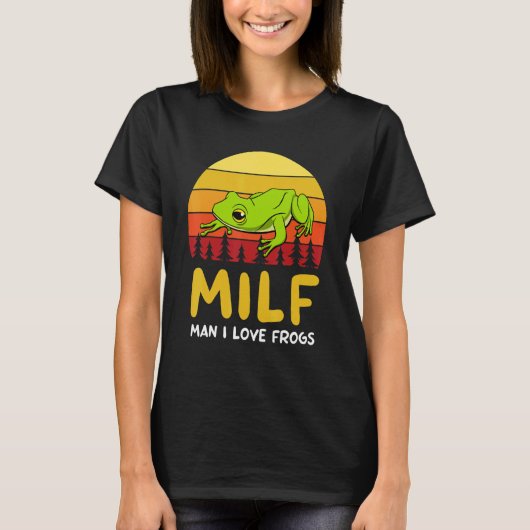 T-shirt Man I Love Frogs Toad Tree Frog (Devant)