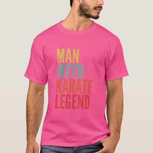 T-shirt Man Myth Karate Legend (Devant)