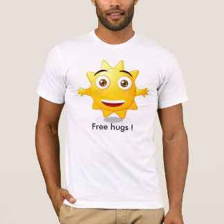 T-shirt man Vrij knuffels!