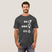 T-shirt Man Woman Cadeau Geek (Devant entier)
