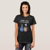 T-shirt Mana Low Coffee Needed Funny Pixel Art Gamer (Devant entier)