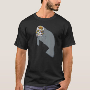 T-shirt Manatee Day of the Dead Mask Da de Muertos Dugong