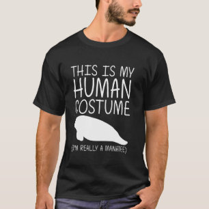 T-shirt Manatee Easy Halloween Costume humain Dugong Calf 