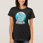 T-shirt Manatee Maman et bébé Jouer mignon Globe de neige (Devant)