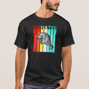 T-shirt Manatee Retro Vintage Flottes Pommes de terre Océa