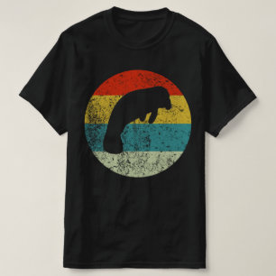 T-shirt manatee rétro vintage silhouette les années 70