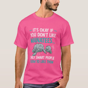 T-shirt Manatee Sea Animal Smart Personnes Manatee