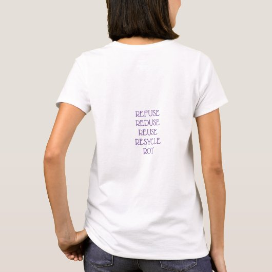 T-shirt Manatée violette (Dos)