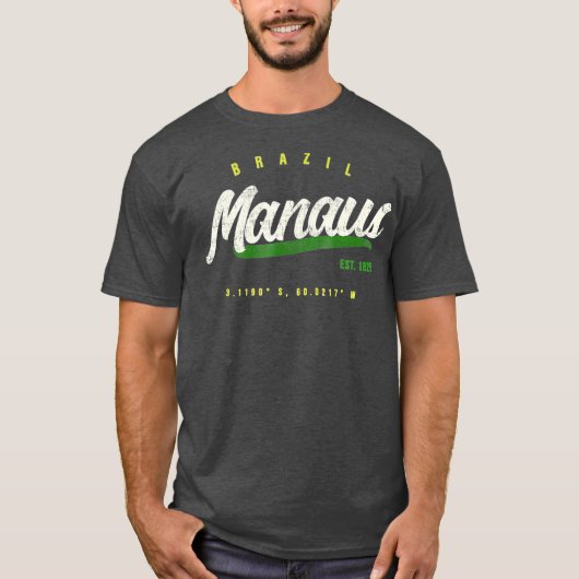 T-shirt Manaus Vintage Brésil (Devant)