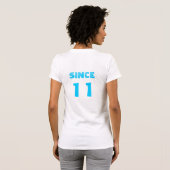 T-shirt Manche Bella pour femmes à manches courtes (Dos entier)