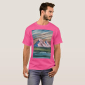 T-shirt Manche De Baseball Rose Big Mountains (Devant entier)