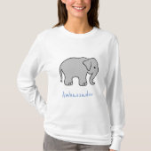 T-shirt Manche longue Elephant Ambassador Unisex (Devant)