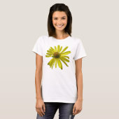 T-shirt Manche Longue Fleur Jaune (Devant entier)