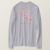 T-shirt Manche longue - impression noire (Design dos)