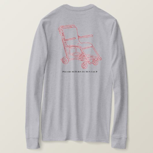 T-shirt Manche longue - impression noire (Design dos)