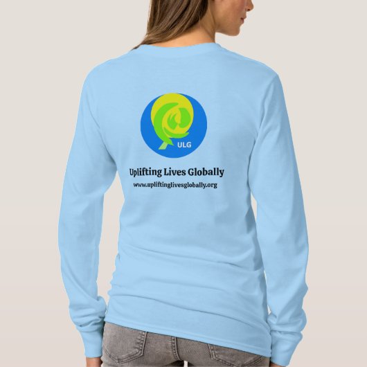 T-shirt Manche longue - L Blue (Dos)