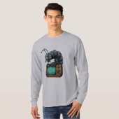 T-shirt Manche Longue Rétro Tech Insectes Sci-Fi (Devant entier)