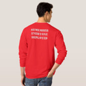 T-shirt Manche longue ROUGE (Dos entier)
