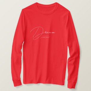 T-shirt Manche rouge décontractée