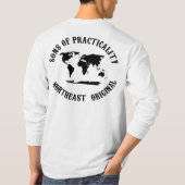 T-shirt manches longues blanc, noir (Dos)