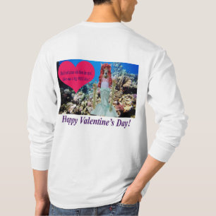 T-shirt manches longues man. Heureuse Sainte-Valentin.