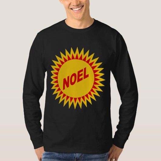 T-shirt manches longues noir SOLEIL NOEL (Devant)