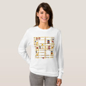 T-shirt manches longues pour femmes (Devant entier)