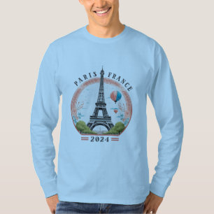 T-shirt manches longues pour hommes Paris France 2