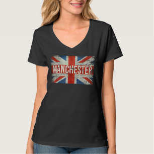 T-shirt Manchester Angleterre Royaume-Uni Drapeau Bristien