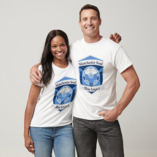 T-shirt Manchester Heritage Soccer City, Cadeau de footbal
