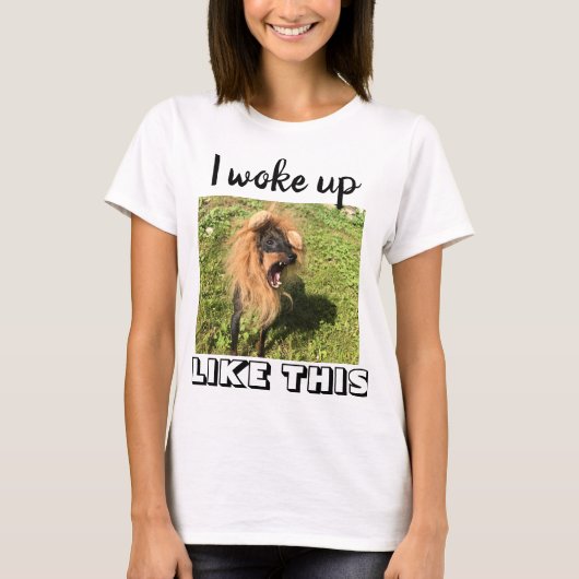 T-shirt Manchester Terrier Je me suis réveillé comme cette (Devant)