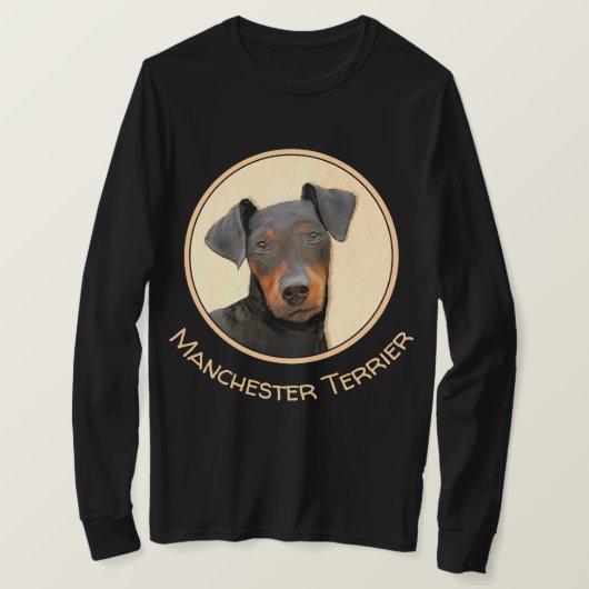 T-shirt Manchester Terrier Peinture Art animal original (Design devant)