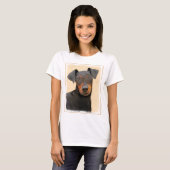 T-shirt Manchester Terrier Peinture Art animal original (Devant entier)