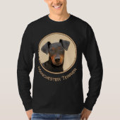 T-shirt Manchester Terrier Peinture - Art Chien original (Devant)