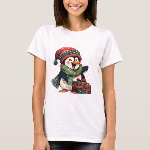 T-shirt Manchot adorable habillé pour Noël