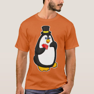 T-shirt Manchot avec chapeau avec cartes