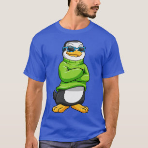 T-shirt Manchot avec lunettes de soleil et pull 2